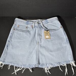 Levi's Light Blue Denim Mini Skirt